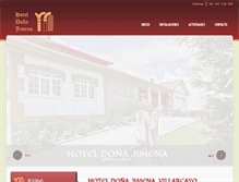 Tablet Screenshot of hoteljimena.es